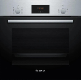 Духовой шкаф электрический Bosch HBF512BS1T,  66л,  дверца с 2 стеклами,  нержавеющая сталь