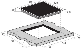 Индукционная варочная поверхность Zugel ZIH604W белый