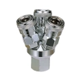 Куплунг внутренняя резьба - мама, 3 выхода CDC Pneumatics LC 03