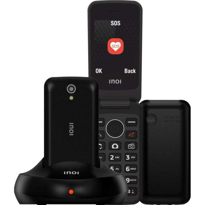 Сотовый телефон INOI 247B с док-станцией Black