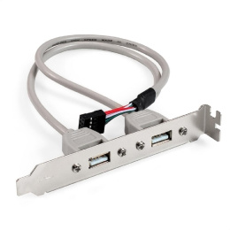 Exegate EX298294RUS Планка портов в корпус 2xUSB2.0 ExeGate BrctUSB2-2A USB 2.0 9pin IDC 9pin F -- 2x USB 2.0 Af, кабель 20см