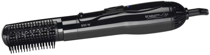 Фен-щетка Scarlett SC-HAS73I12, 800Вт, черный