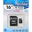 Micro SecureDigital 16Gb Smartbuy SB16GBSDCL10-01 {Micro SDHC Class 10, SD adapter}