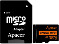 Карта памяти Apacer AP128GMCSX10U8-R 128GB microSDXC, класс 10, UHS-I класс U3 , V30, A2, скорость чтения: 100МБ/с, скорость записи: 80МБ/с, с адаптером
