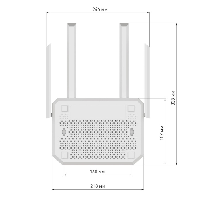 Маршрутизатор/ Netcraze Giga Мультигигабитный интернет-центр с Mesh Wi-Fi 6 AX3000, Smart-коммутатором 1?2.5G/SFP и 4?1G, многофункциональными портами USB 3.0 и 2.0