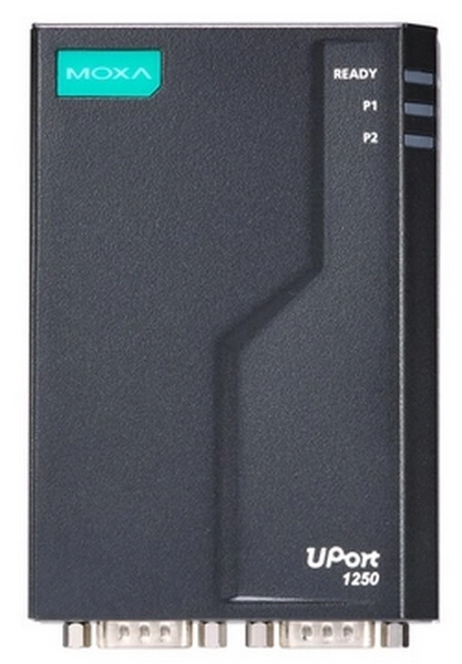 Переходник MOXA UPort 1250-G2, 1 порт USB, 2 порта RS-232/422/485