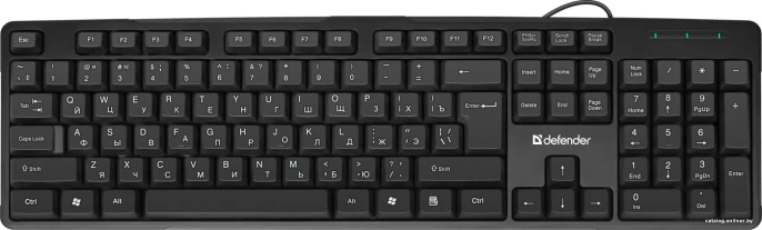 Defender Проводная клавиатура Next HB-440 RU,черный,полноразмерная USB 45440