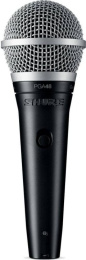 Микрофон проводной Shure PGA48-QTR-E 4.6м черный/серебристый