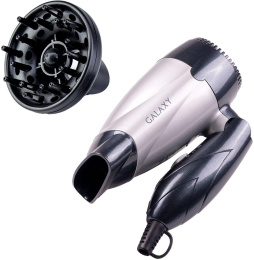 Фен GALAXY LINE GL 4305, 1400Вт, черный и серый
