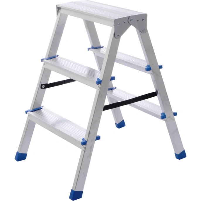 Стремянка STAIRS алюминиевая двухсторонняя 3 ступени AS203