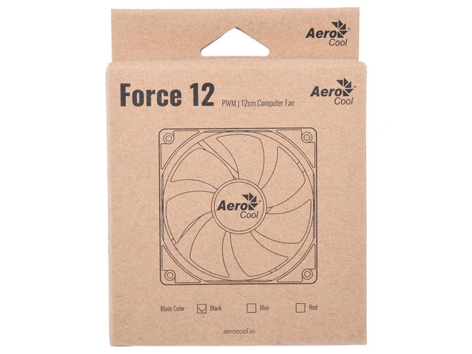 Вентилятор Aerocool Force 12 PWM Black 120мм, 23.7dB, 500-1500rpm, 4 pin RTL 4718009158016