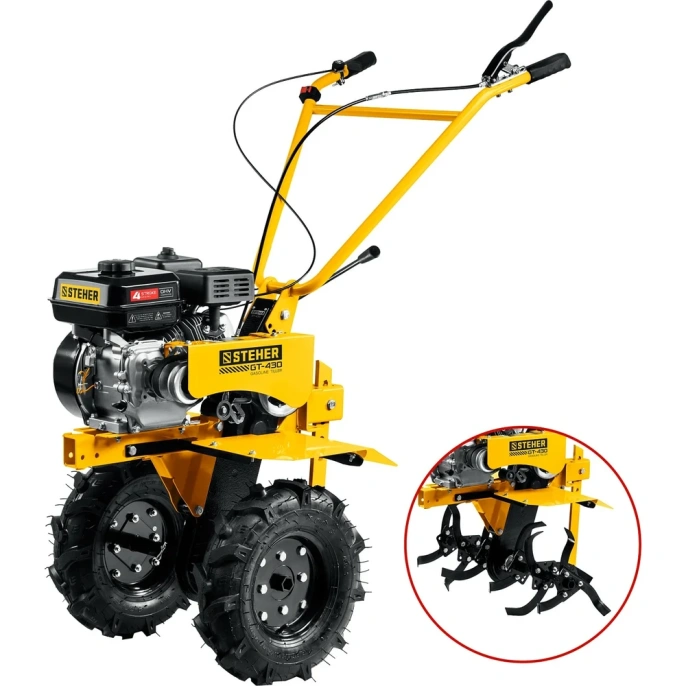 Бензиновый мотоблок с понижающей передачей STEHER GT-430