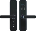 Умный дверной замок roome Tuya Digital Fingerprint Lock X6 Черный 50х72мм, врезной, с отпечатком пальца, работа с бесконтактной картой, панель/ручка из алюминиевого сплава, обработка черным