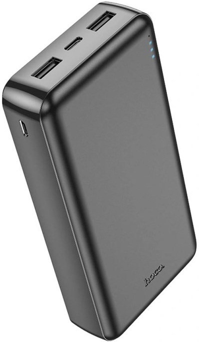 Мобильный аккумулятор Hoco J100A 20000mAh 2.1A 2xUSB-A черный 28547230