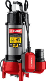 Насос фекальный Зубр Мастер НПФ-450-Р,  центробежный, погружной, 7980л/ч