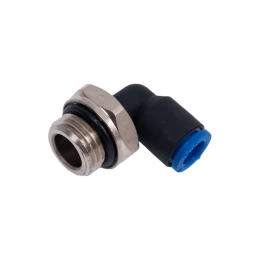 Фитинг L-образный 6 мм с наружной металлической резьбой G1/4" CDC Pneumatics PL 06G02
