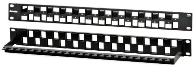 Патч-панель наборная Hyperline (PPBL3-19-24S-RM) 19" 1U 24xRJ45