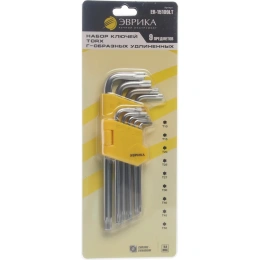 Набор ключей TORX Г-образных удлиненных Эврика 9 предметов ER-15109LT 470972