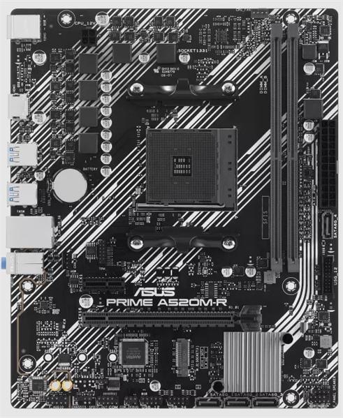 Материнская плата ASUS PRIME A520M-R, AM4, A520, 2*DDR4, 4*SATA, 1*M.2, 4*USB 3.2, 2*USB 2.0, 1*PCIx16, 1*PCIx1, HDMI, mATX; 90MB1H60-M0EAY0