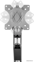 Кронштейн для монитора ErgoSmart Heavy-Duty серебристый, 1 монитор, 17-49", настольный, регулировка высоты/поворота, VESA75/100