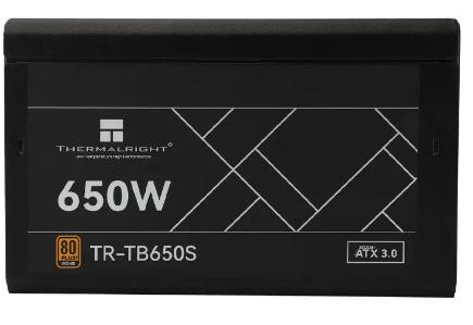Блок питания 650W/ Power Supply Thermalright, 650W 80+ Bronze ATX, 3.0, Non-modular, 1x24 20+4 pin 550mm, 1xCPU*2 8 4+4 pin 600+150mm, 1xPCIe*2 8 6+2 pin 500+150mm, 1xSATA*3+MOLEX4pin*1 400+150+150+150mm, 1xSATA*2+MOLEX4pin*2 400+150+150+150mm, Active, 1 