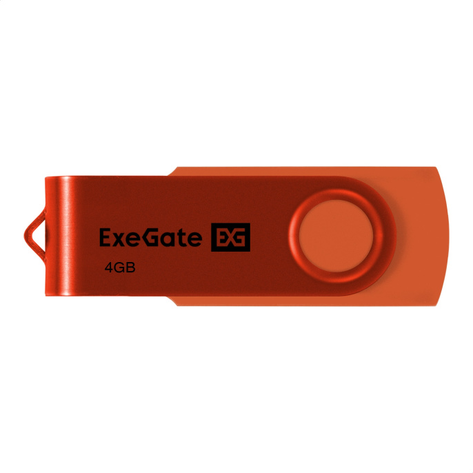 USB-флеш накопитель ExeGate Jet 4GB оранжевый USB2.0, 480Mbps, пластик/металл EX302033RUS