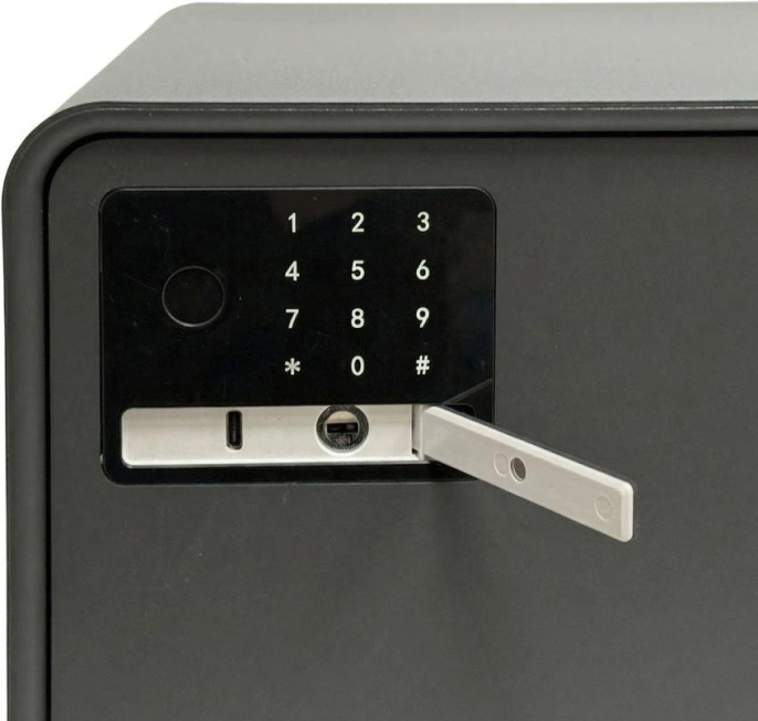 Сейф мебельный LockSworth VS4529-BK взломостойкий встраиваемый 250x360x250мм электронный/ключевой/биометрический