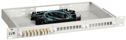 1U кросс укомплектованный: LC duplex 24шт; OM3 FOBX24-1U-24LCUD03