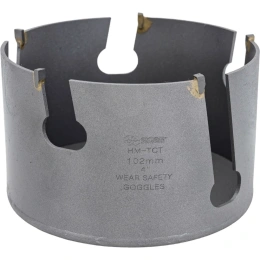 Коронка универсальная 102 мм, 5/8", ТСТ SKRAB 31602