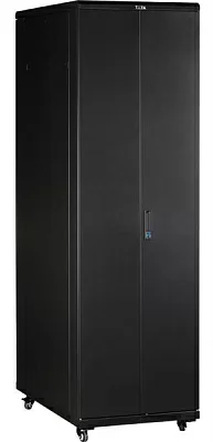 Шкаф 19" Business, 42U 600x800, черный, передняя дв. перфорир., задняя дв. распашная перфорир.