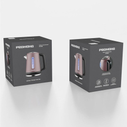 Чайник электрический Редмонд KM238 1.7л. 2200Вт серый корпус: нерж.сталь/пластик