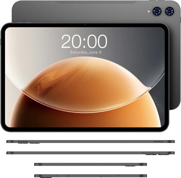 13.4" Планшет TECLAST T65 Premium set 2026 8/128 GB T7300 4G, 1920 x 1200, 120Гц, Android 15, Чехол, клавиатура,стилус, черный [1747518]