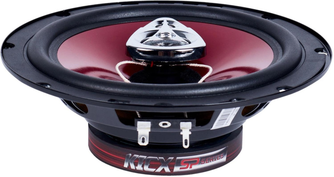 Колонки автомобильные Kicx SP 165 130Вт 90дБ 4Ом 16.5см 6 1/2дюйм ком.:2кол. коаксиальные трехполосные 2012774
