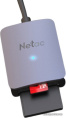 NETAC Картридер Netac WK12 WK12GYCN USB3.2 SD, SDHC, SDXC, microSD, microSDHC, microSDXC, Серебристый