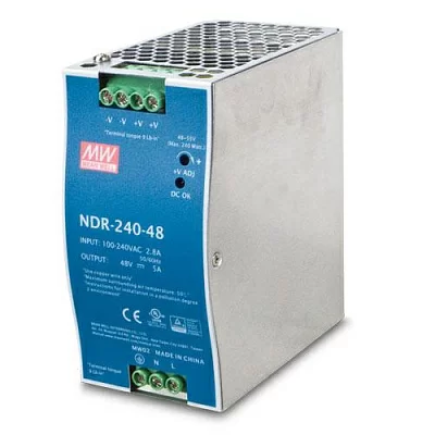 Блок питания PLANET PWR-240-48 48V, 240W Din-Rail Power Supply (NDR-240-48, adjustable 48-56V DC Output)