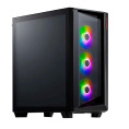 Корпус XPG CRUISER Black [CRUISERST-BKCWW] Midi-Tower, черный, TG, 120mm ARGB fan*3