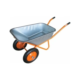 Строительная двухколесная тачка Bohrer колесо 3.25-8, 110 л, 210 кг ТВН-2Н