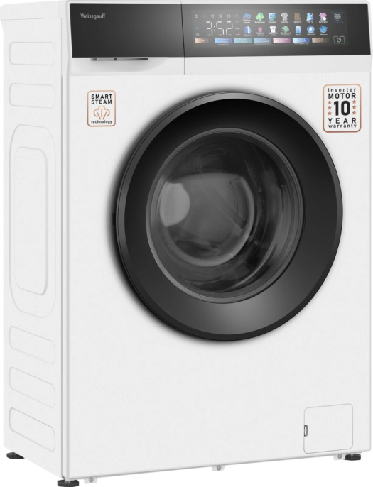 Стиральная машина Weissgauff WM 39107 Full Touch Inverter Steam класс: A+++ загр.фронтальная макс.:7кг белый инвертор (440451)