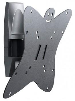 Кронштейн для телевизора Holder LCDS-5036, 19-37", настенный, поворот и наклон,  металлик [lcds-5036 metallic]