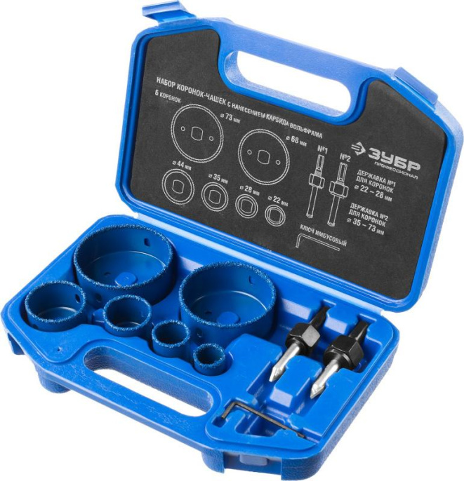 Набор коронок ЗУБР 33360-H6_z01, универсальное, 6шт
