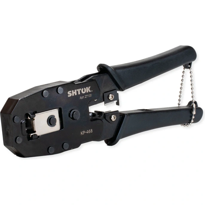 Кримпер для телефонных и компьютерных разъемов SHTOK КР-468 27105