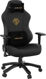Кресло игровое Anda Seat Phantom 3, цвет чёрный, размер L 90кг , материал ПВХ премиум-класса модель AD18