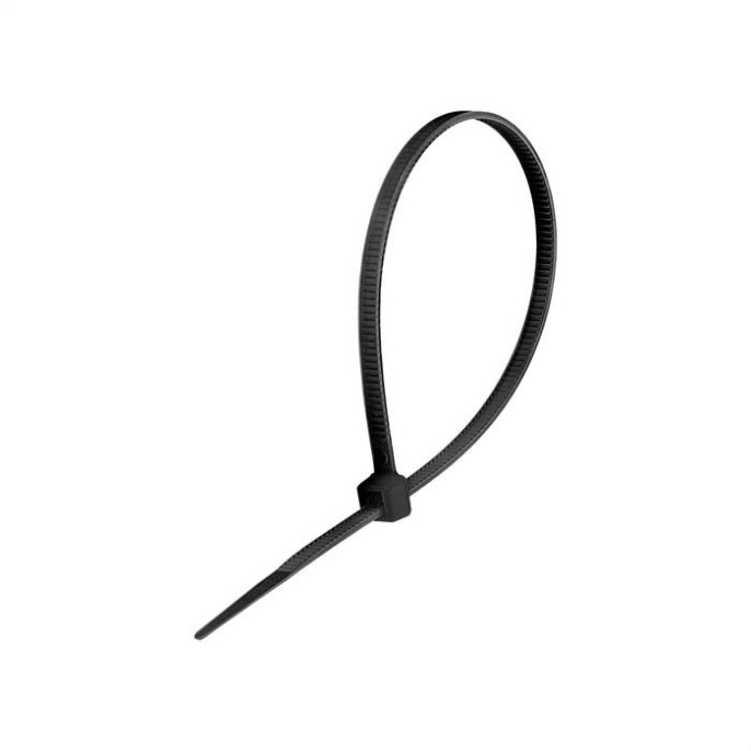 Стяжка хомут нейлоновая ExeGate CV66-120x2.5B нейлон 6.6, 120x2.5мм, неоткрывающаяся, halogen free, -40°C - +85°C, черная, 100 шт EX292899RUS