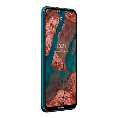 Смартфон Nokia NOKIA X20 DS TA-1341 BLUE 8/128, 16,21 см (6.67") 19.5:9 2400 x 1080 пикселей, 4x2,0 ГГц+4x2,0 ГГц, 8 Core, 8GB RAM, 128GB, up to 512GB flash, 64 МП+5 МП+2 МП+2 МП/32 MP, Nano Sim+Nano Sim/Гибридный слот MicroSD (2-в-3), 2G, 3G, LTE, BT v5.