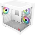 Корпус mATX BLOODY CC-121, Mini-Tower, без БП,  белый [cc-121-wh]