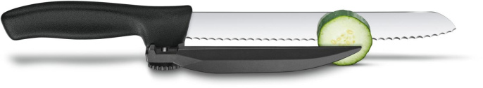 Нож кухонный Victorinox Swissclassic DUX-MESSER, 210мм, стальной, черный [6.8663.21]