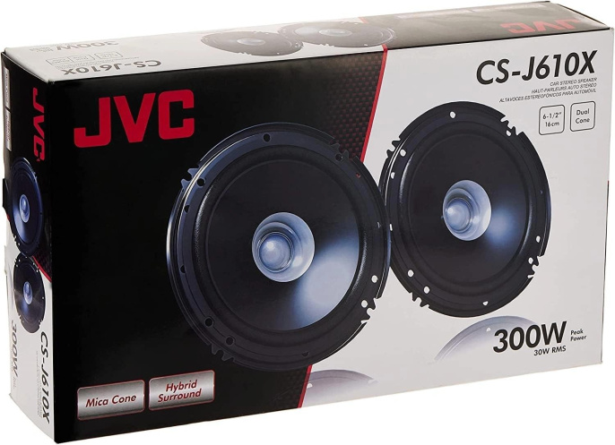Колонки автомобильные Jvc CS-J610X,  15.24 см (6 дюйм.),  комплект 2 шт.