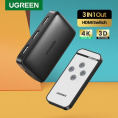 Переключатель UGREEN CM332 (80125) HDMI Switcher 3 In 1 Out  4K@30HZ. Цвет: серый