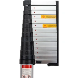 Лестница телескопическая алюминиевая, 4, 4м, 15 ступеней, Gigant LT-01 1x15