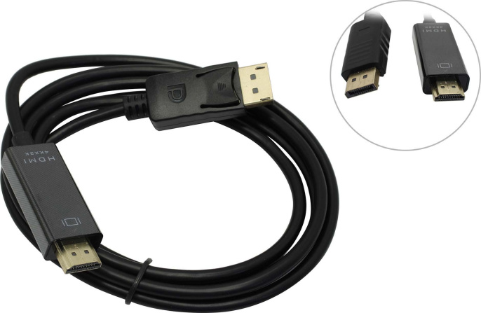 KS-is KS-744-1.8 Кабель DP 20M HDMI 19M 4K экран. Ver. 1.4, 1.8м